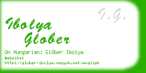 ibolya glober business card